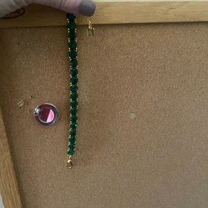Emerald green park lane impression bracelet